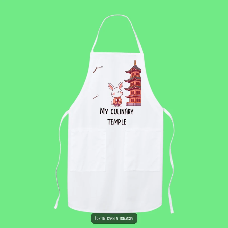 Funny Rabbit Kimono Apron: Cook with Grace and Smiles in the Kitchen!