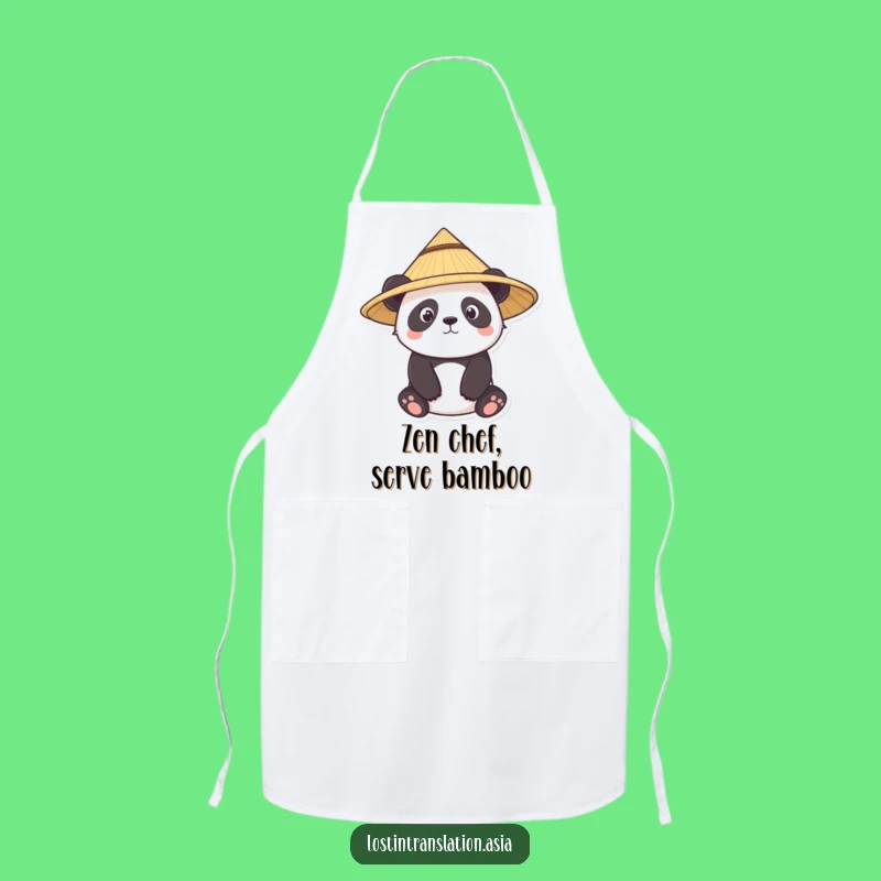 Funny Panda Chef Apron - Cook with Curious Charm!