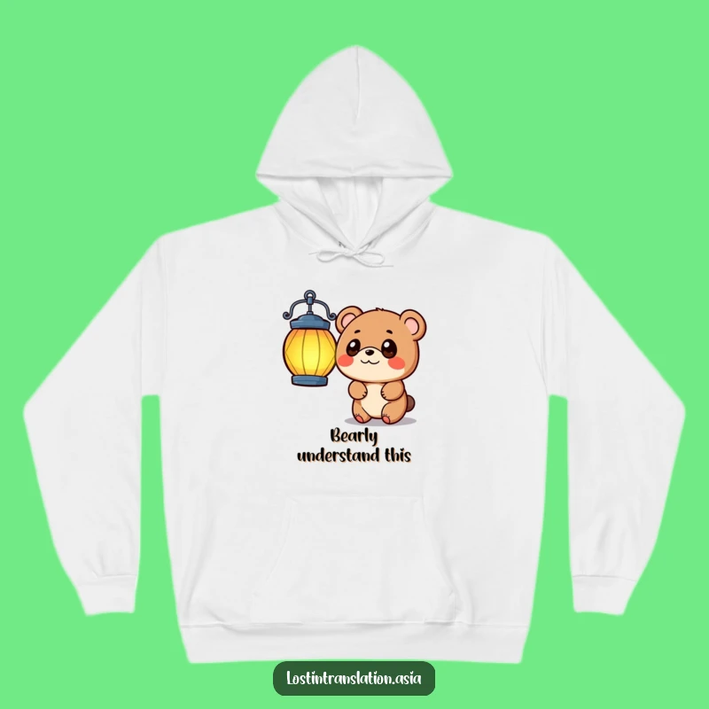 Funny Bear Lantern Hoodie: Cozy Up with Wonder and Whimsical Charm!