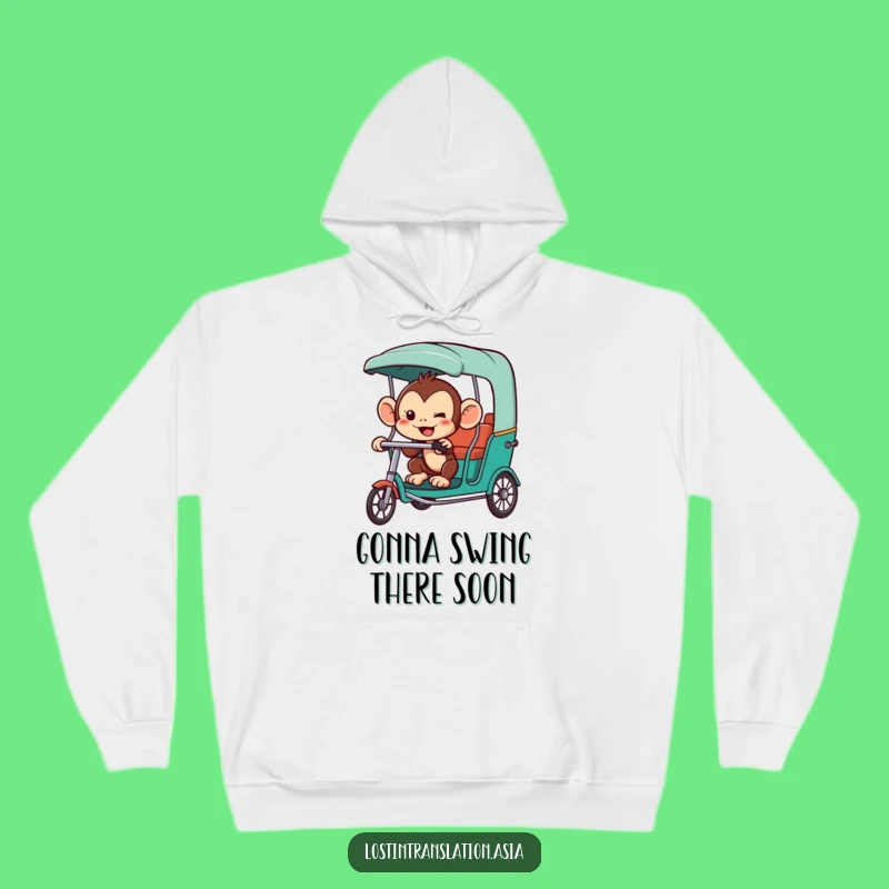 Cozy Funny Monkey Hoodie - Adventure Awaits Your Warmth!