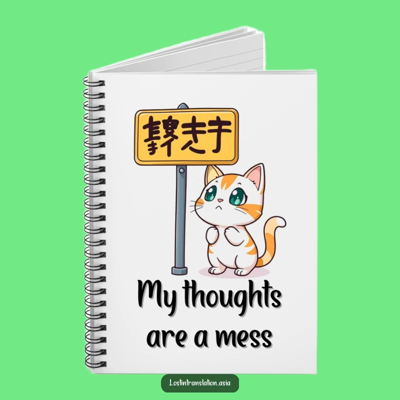 Funny Cat Notebook - Jot Down Your Bewildered Thoughts!