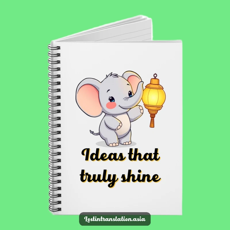 Funny Elephant Notebook - Jot Down Your Happy Thoughts!